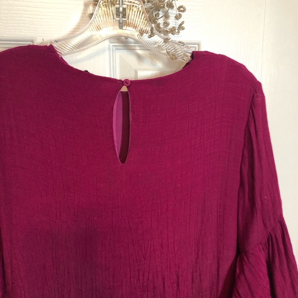 Umgee Boho Embroidered Flutter Sleeves E1-1580 - Picture 6 of 8